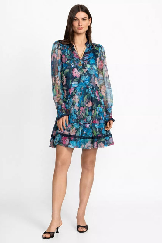 Johnny Was Women MARYAH TIERED MINI DRESS