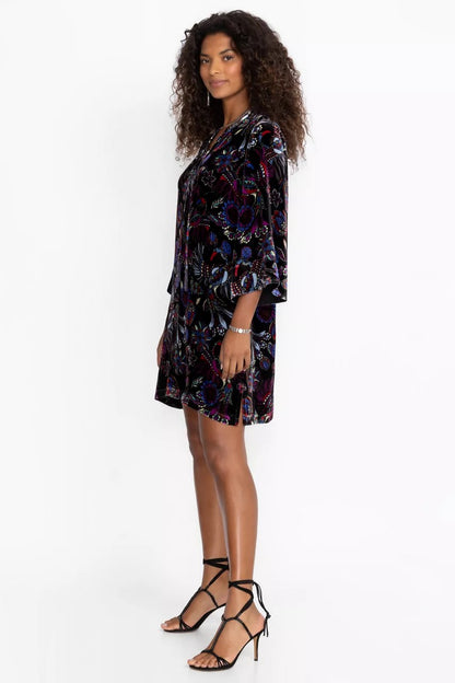 Johnny Was Women TIE FRONT KIMONO DRESS