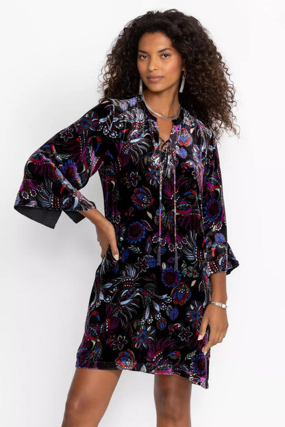 Johnny Was Women TIE FRONT KIMONO DRESS