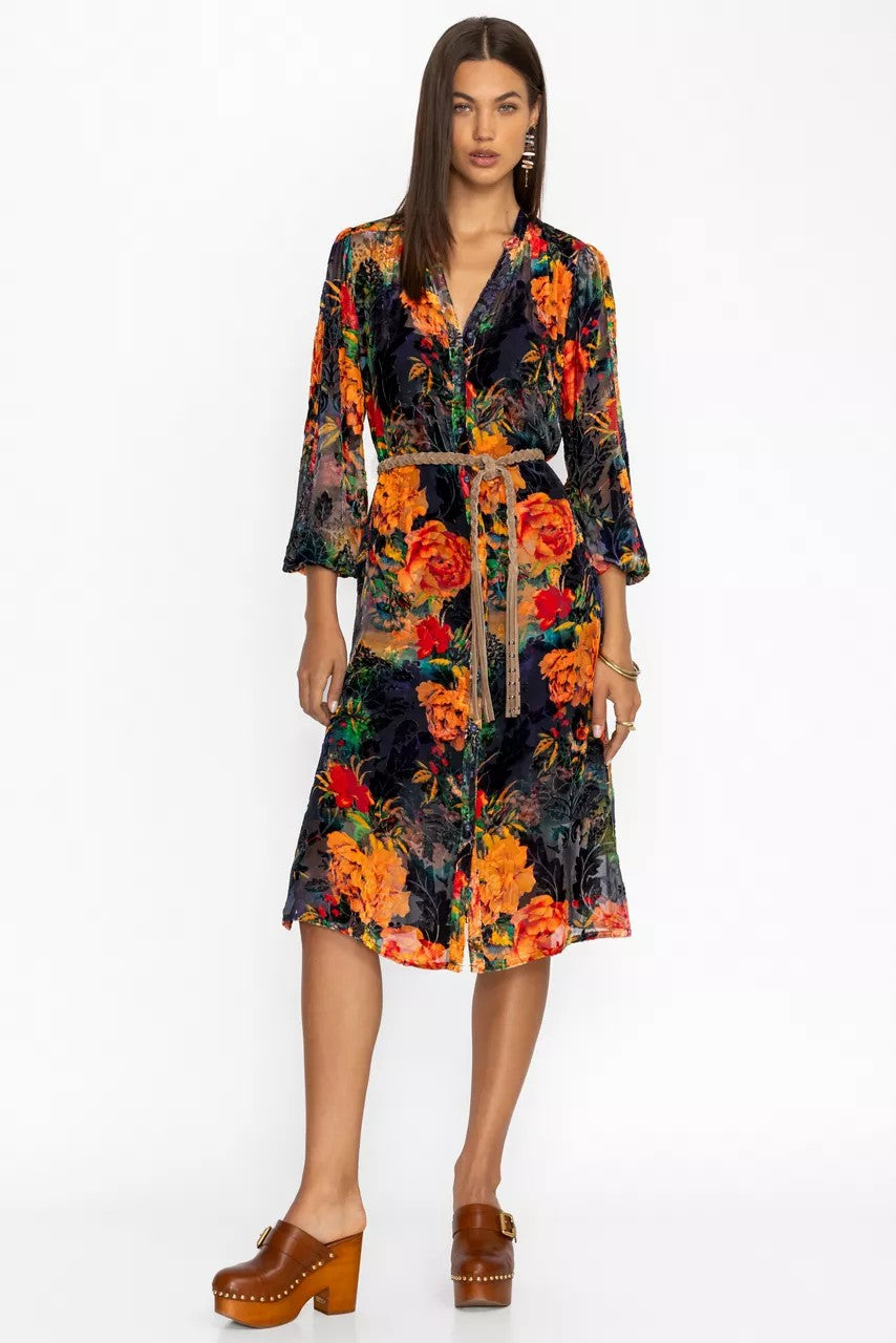 Johnny Was Women RENNA BURNOUT DRESS