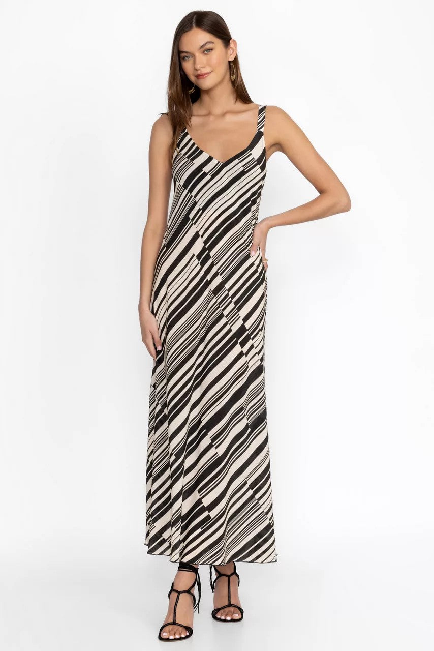 Johnny Was Women NORMANIA BIAS MAXI DRESS