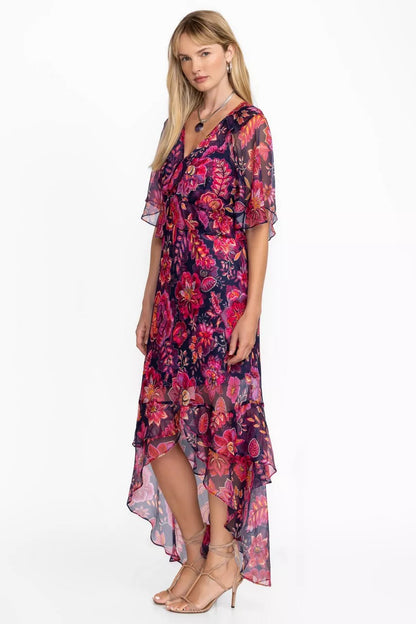 Johnny Was Women LUXEE RUFFLE MAXI DRESS