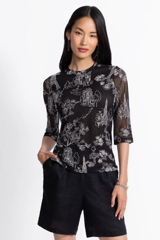 Johnny Was Women KAIA MESH TEE
