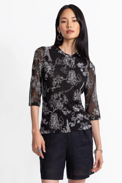 Johnny Was Women KAIA MESH TEE
