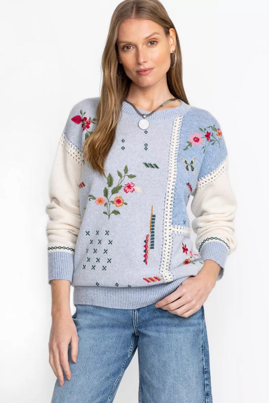 Johnny Was Women THE PATCHWORK WHIPSTITCH PULLOVER