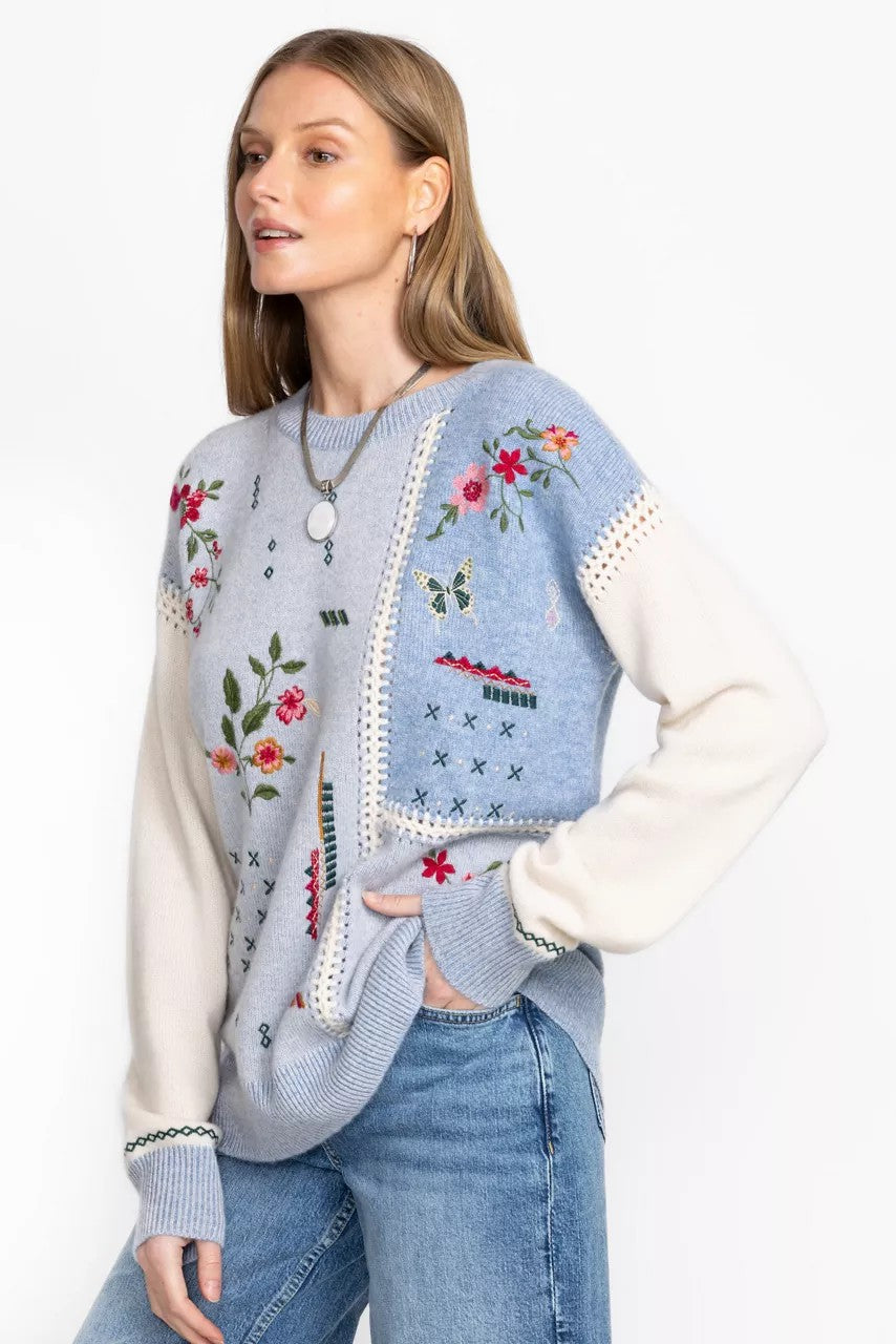 Johnny Was Women THE PATCHWORK WHIPSTITCH PULLOVER
