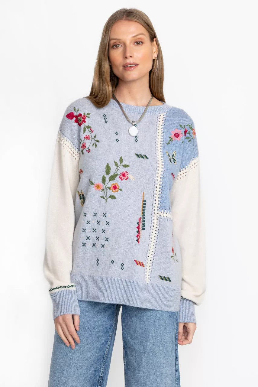 Johnny Was Women THE PATCHWORK WHIPSTITCH PULLOVER