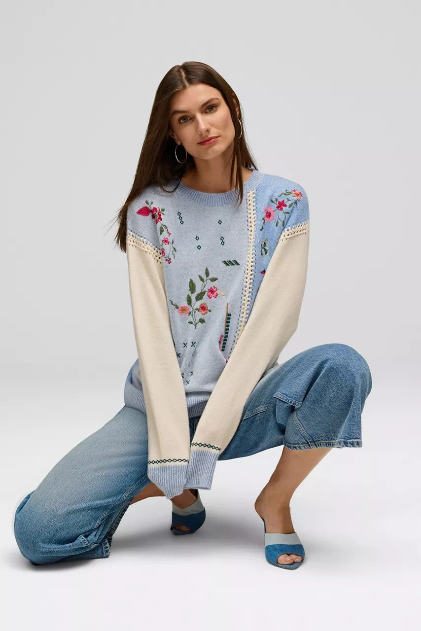 Johnny Was Women THE PATCHWORK WHIPSTITCH PULLOVER