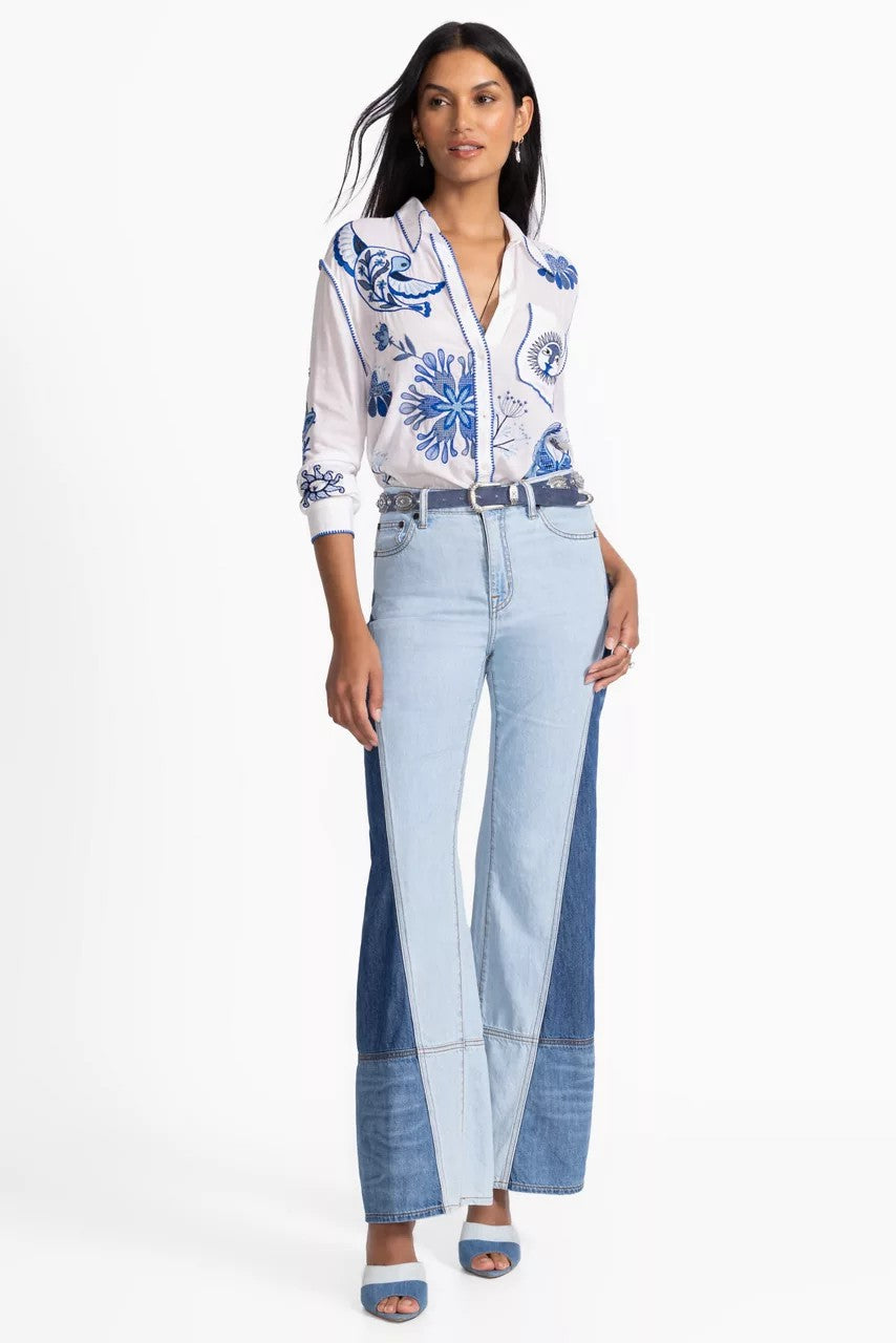 Johnny Was Women POCKET RELAXED SHIRT
