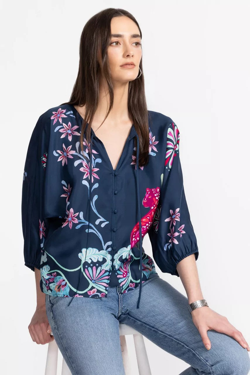 Johnny Was Women HARLYN BUTTON FRONT BLOUSE