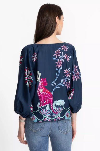 Johnny Was Women HARLYN BUTTON FRONT BLOUSE