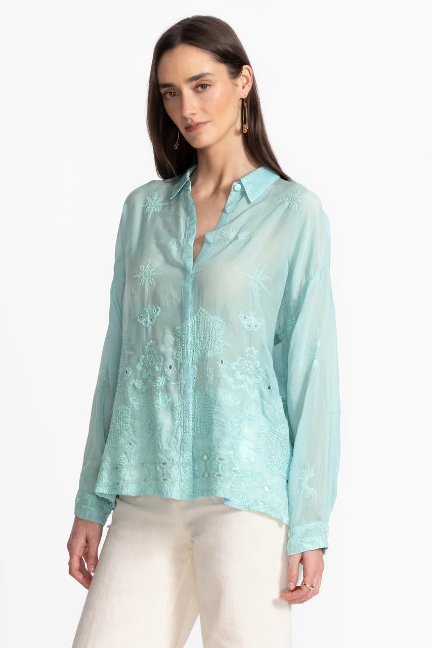 Johnny Was Women SLIM AUDREY BUTTON DOWN