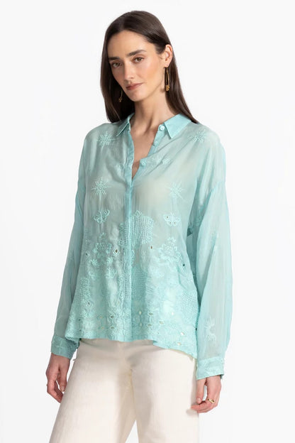 Johnny Was Women SLIM AUDREY BUTTON DOWN