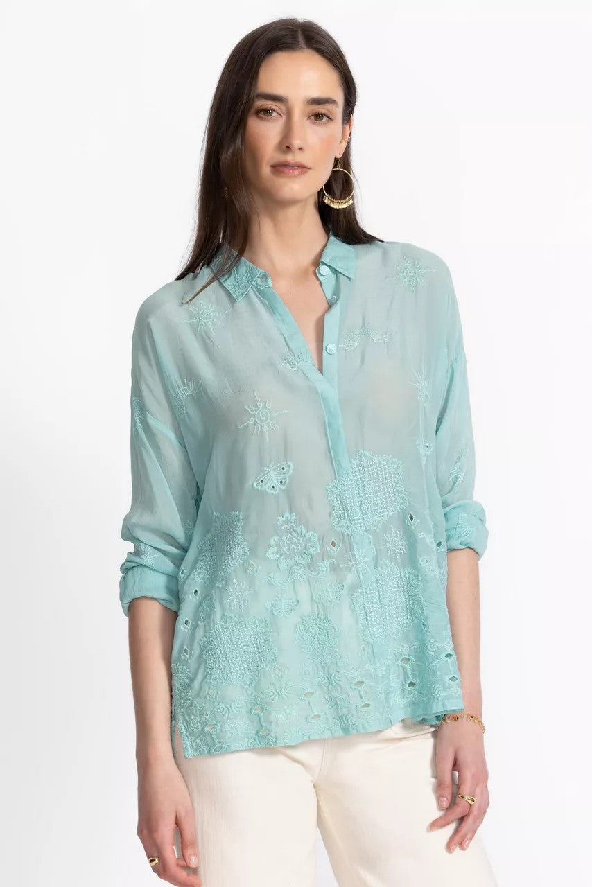 Johnny Was Women SLIM AUDREY BUTTON DOWN