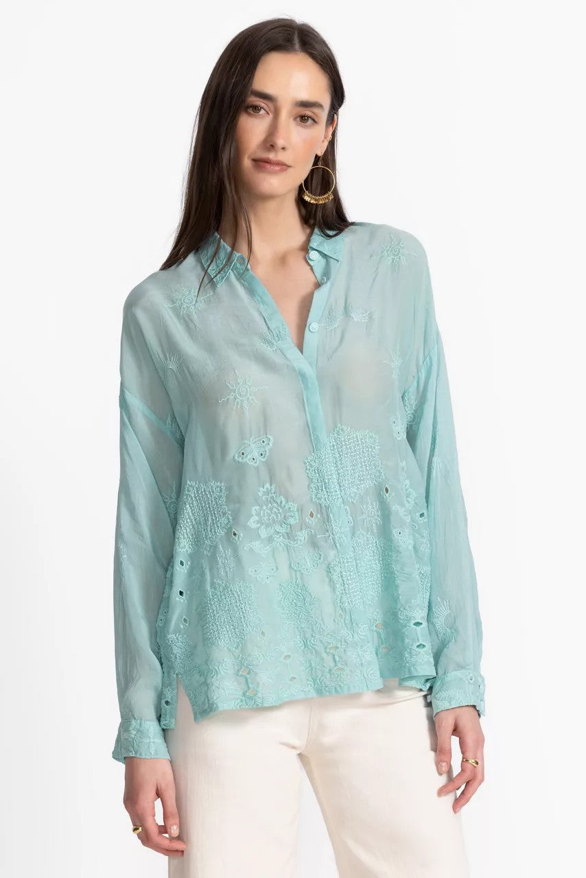 Johnny Was Women SLIM AUDREY BUTTON DOWN