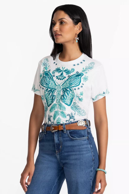 Johnny Was Women CREW NECK TEE