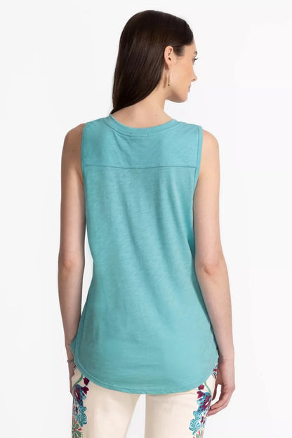 Johnny Was Women SLUB JERSEY HI LOW TANK