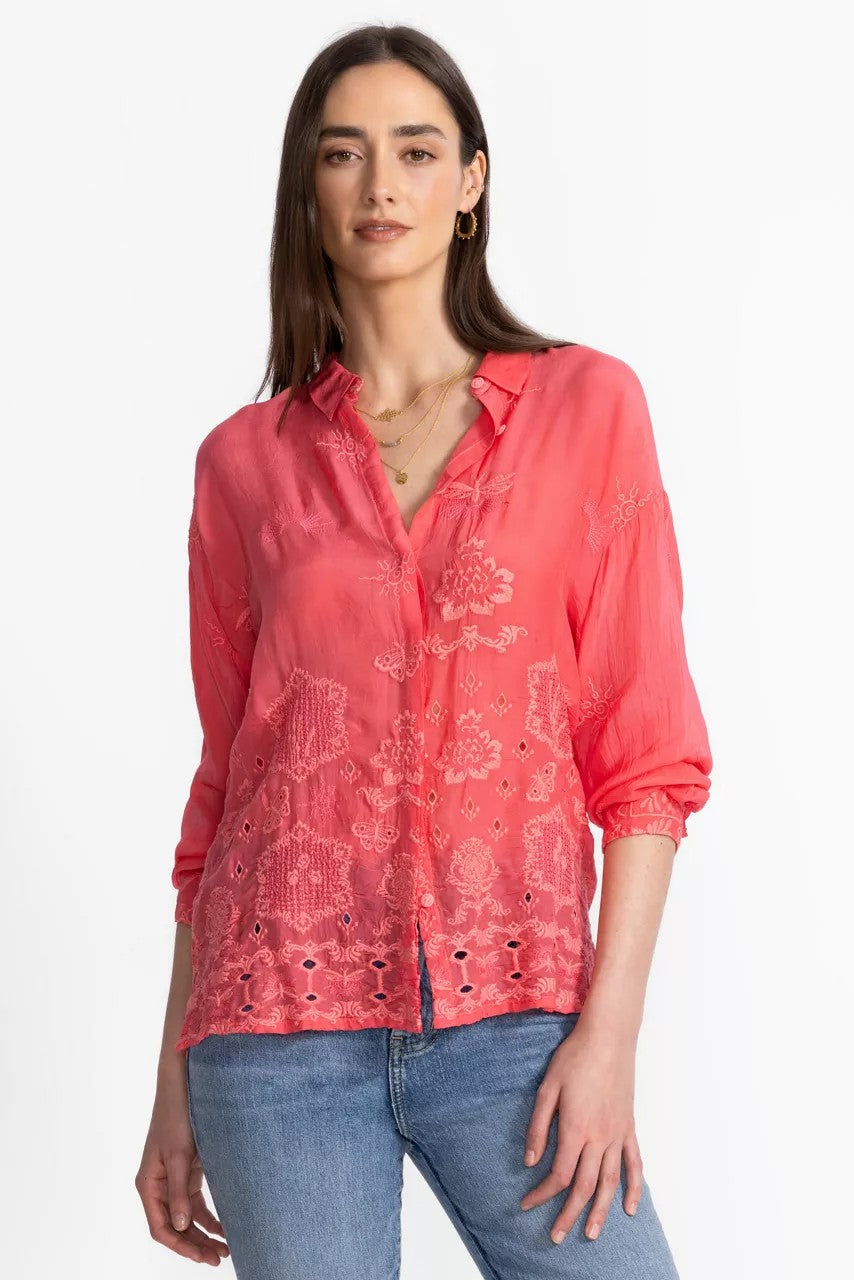 Johnny Was Women SLIM AUDREY BUTTON DOWN