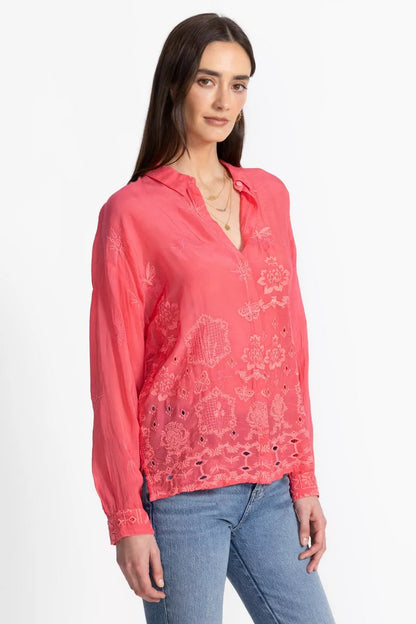 Johnny Was Women SLIM AUDREY BUTTON DOWN