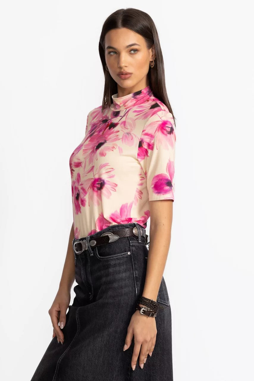 Johnny Was Women THE JANIE FAVORITE FITTED ELBOW SLEEVE MOCK NECK