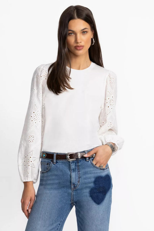 Johnny Was Women NORA LONG SLEEVE EASY TEE