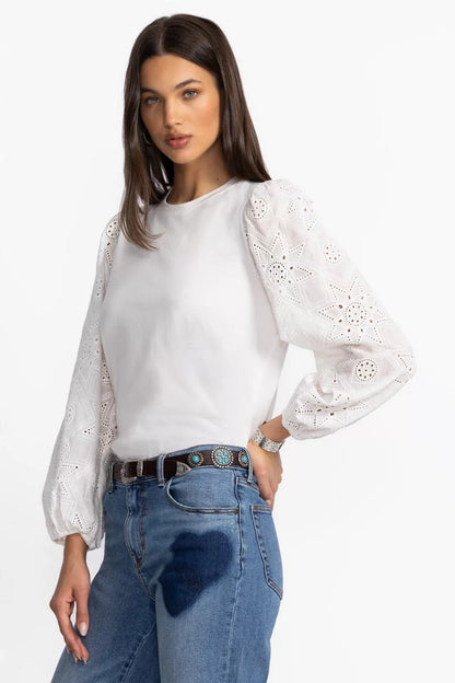 Johnny Was Women NORA LONG SLEEVE EASY TEE