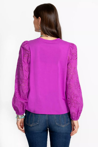 Johnny Was Women NORA LONG SLEEVE EASY TEE
