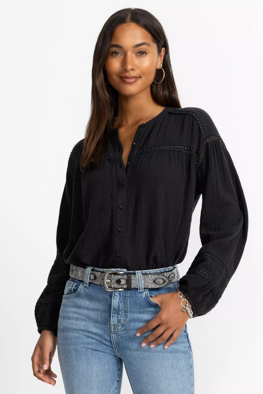 Johnny Was Women BUTTONDOWN BLOUSE WITH SLEEVE DARTS