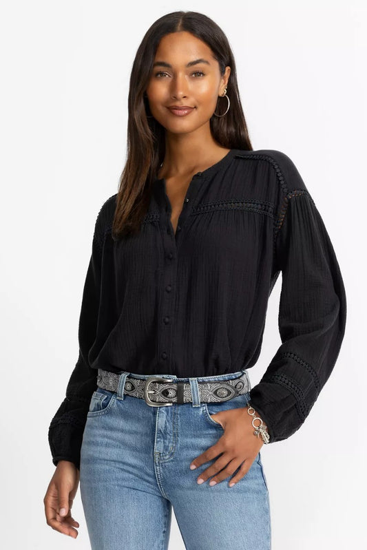 Johnny Was Women BUTTONDOWN BLOUSE WITH SLEEVE DARTS