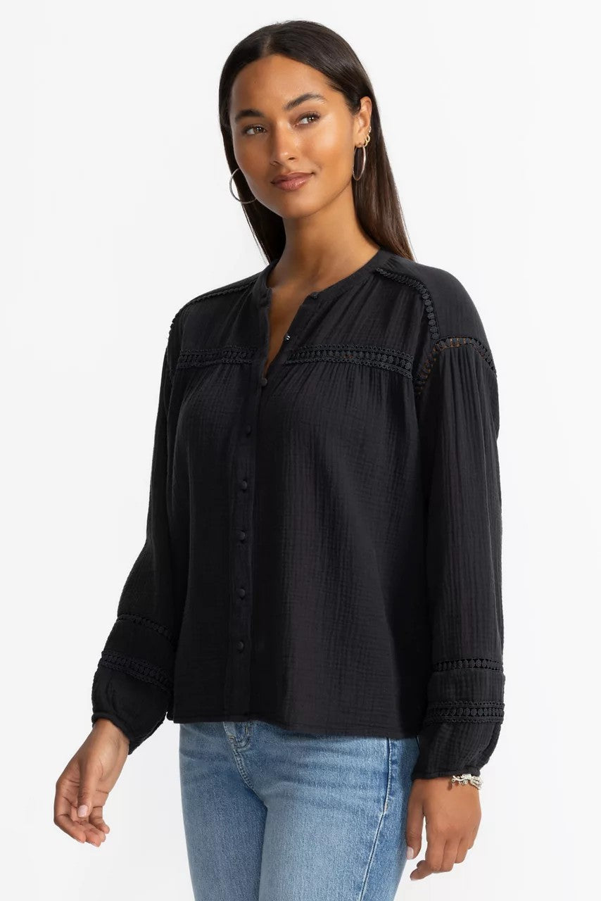 Johnny Was Women BUTTONDOWN BLOUSE WITH SLEEVE DARTS