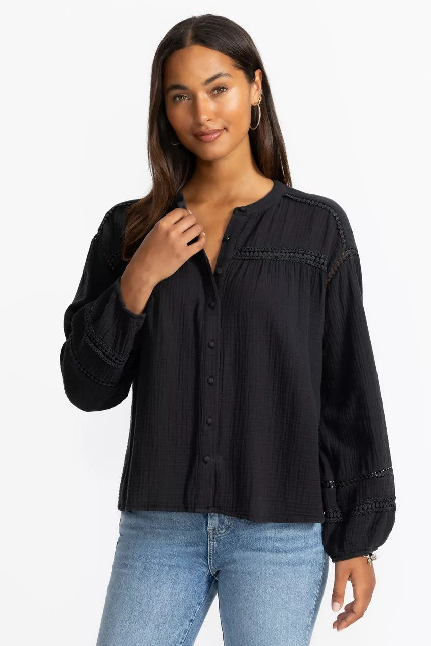 Johnny Was Women BUTTONDOWN BLOUSE WITH SLEEVE DARTS