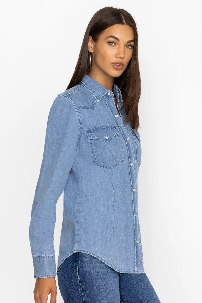 Johnny Was Women PROVENCE DENIM SHIRT
