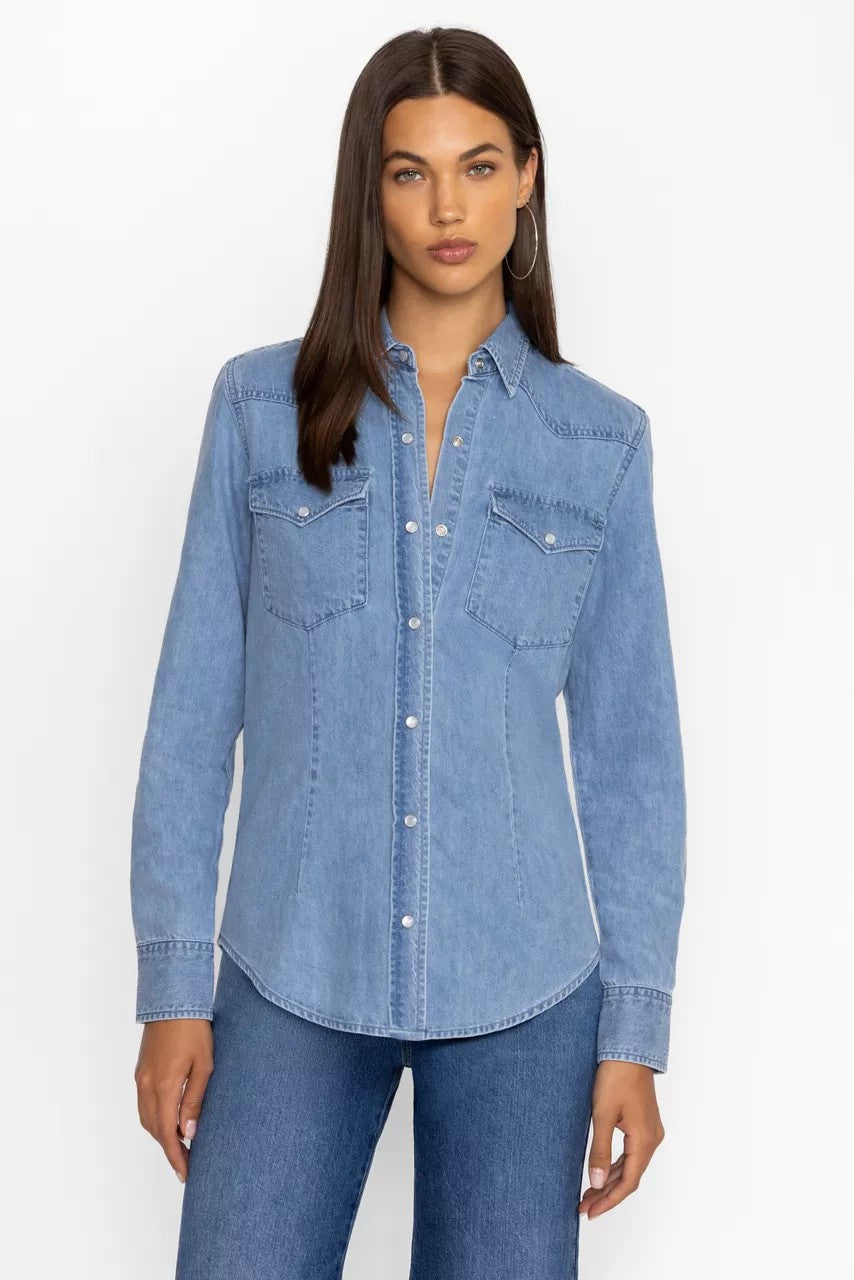 Johnny Was Women PROVENCE DENIM SHIRT