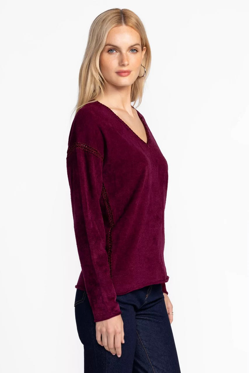 Johnny Was Women THE CHENILLE CLASSIC WHIPSTITCH PULLOVER