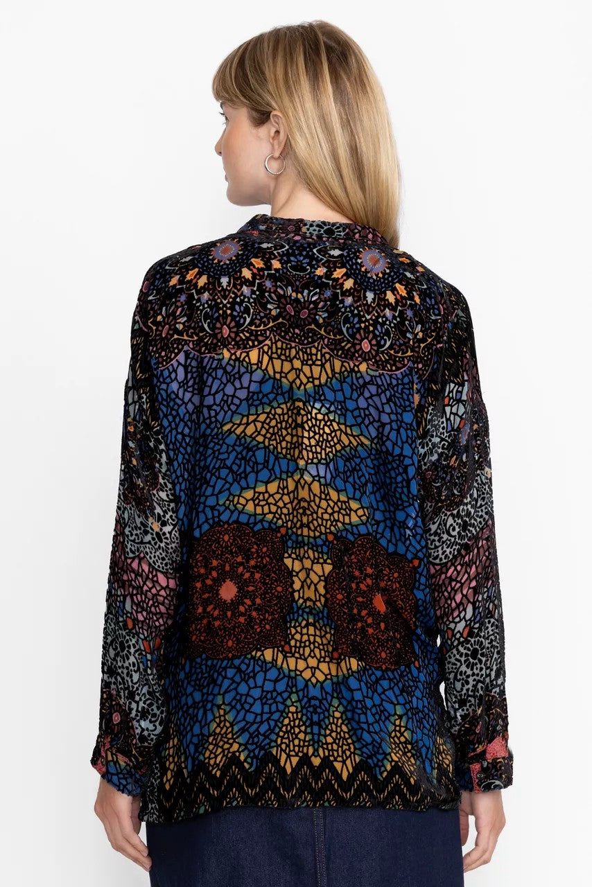 Johnny Was Women AUDREY OVERSIZED BURNOUT SHIRT
