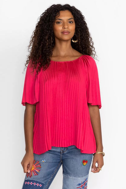 Johnny Was Women GEORGINNA PLEATED BLOUSE