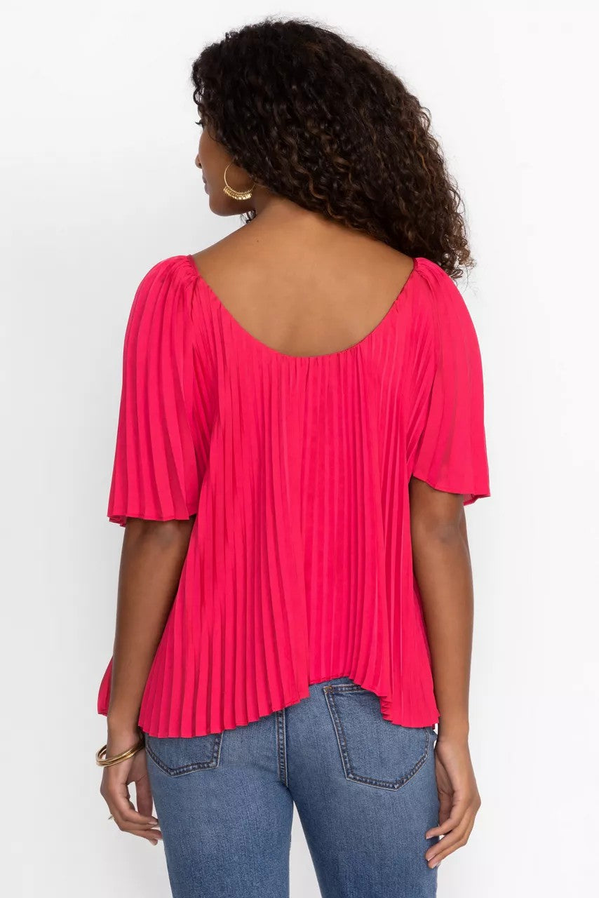 Johnny Was Women GEORGINNA PLEATED BLOUSE