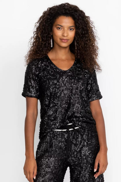 Johnny Was Women BRADLEY SEQUIN BLOUSE