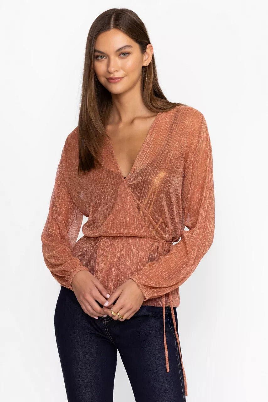 Johnny Was Women DUFFIE WRAP BLOUSE