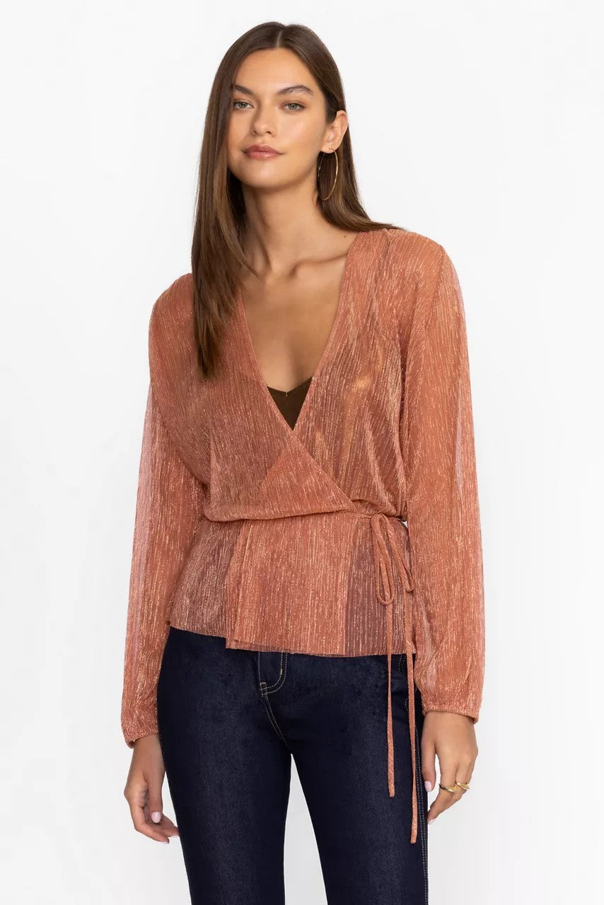 Johnny Was Women DUFFIE WRAP BLOUSE