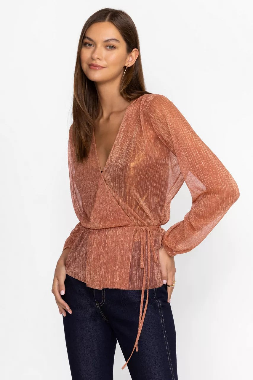 Johnny Was Women DUFFIE WRAP BLOUSE