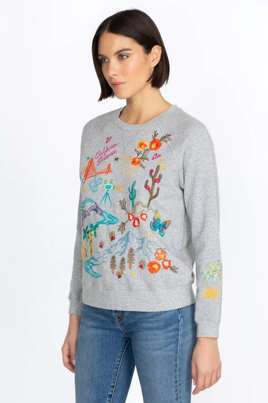 Johnny Was Women California Raglan Sweatshirt