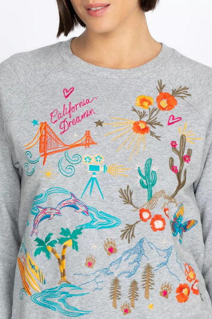 Johnny Was Women California Raglan Sweatshirt