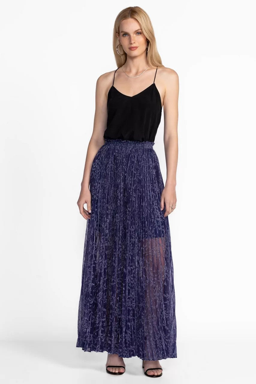 Johnny Was Women MONTEE PLEATED MAXI SKIRT