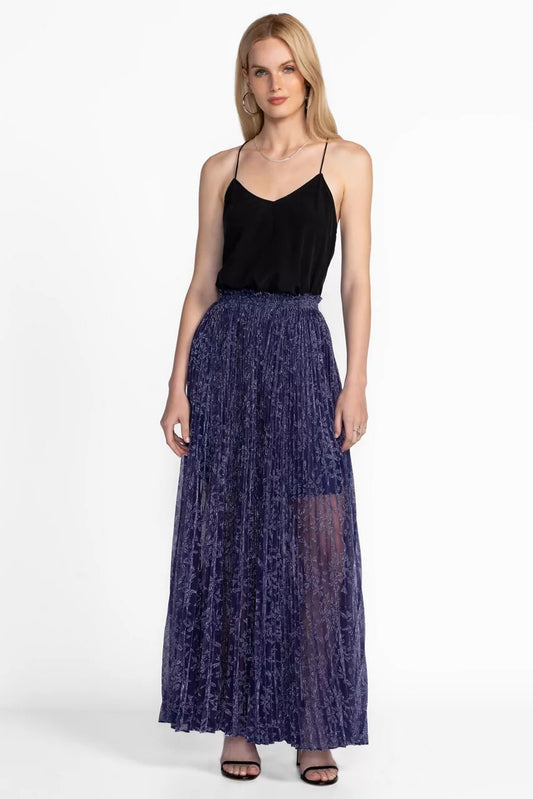 Johnny Was Women MONTEE PLEATED MAXI SKIRT