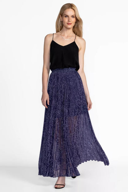 Johnny Was Women MONTEE PLEATED MAXI SKIRT