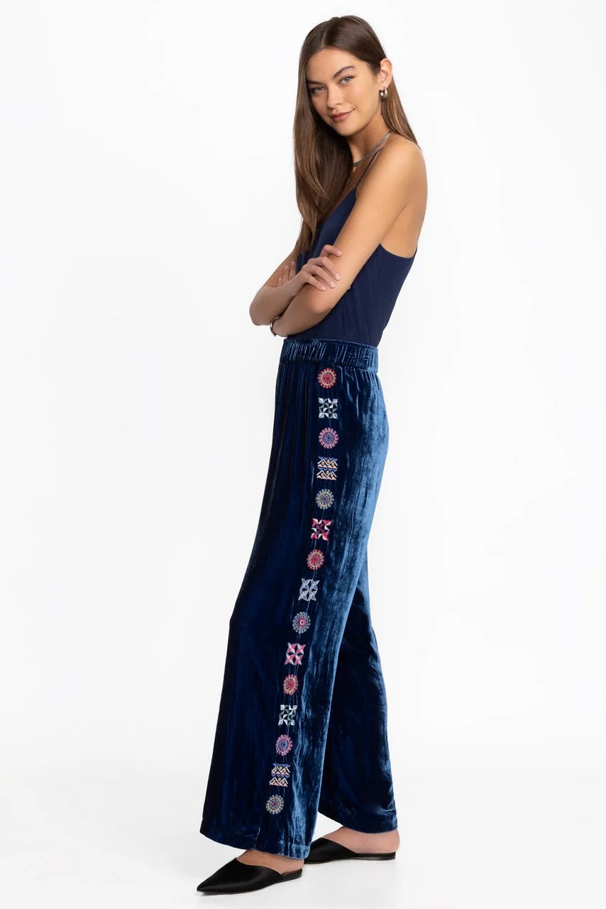 Johnny Was Women VELVET WIDE LEG PANT