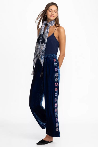 Johnny Was Women VELVET WIDE LEG PANT