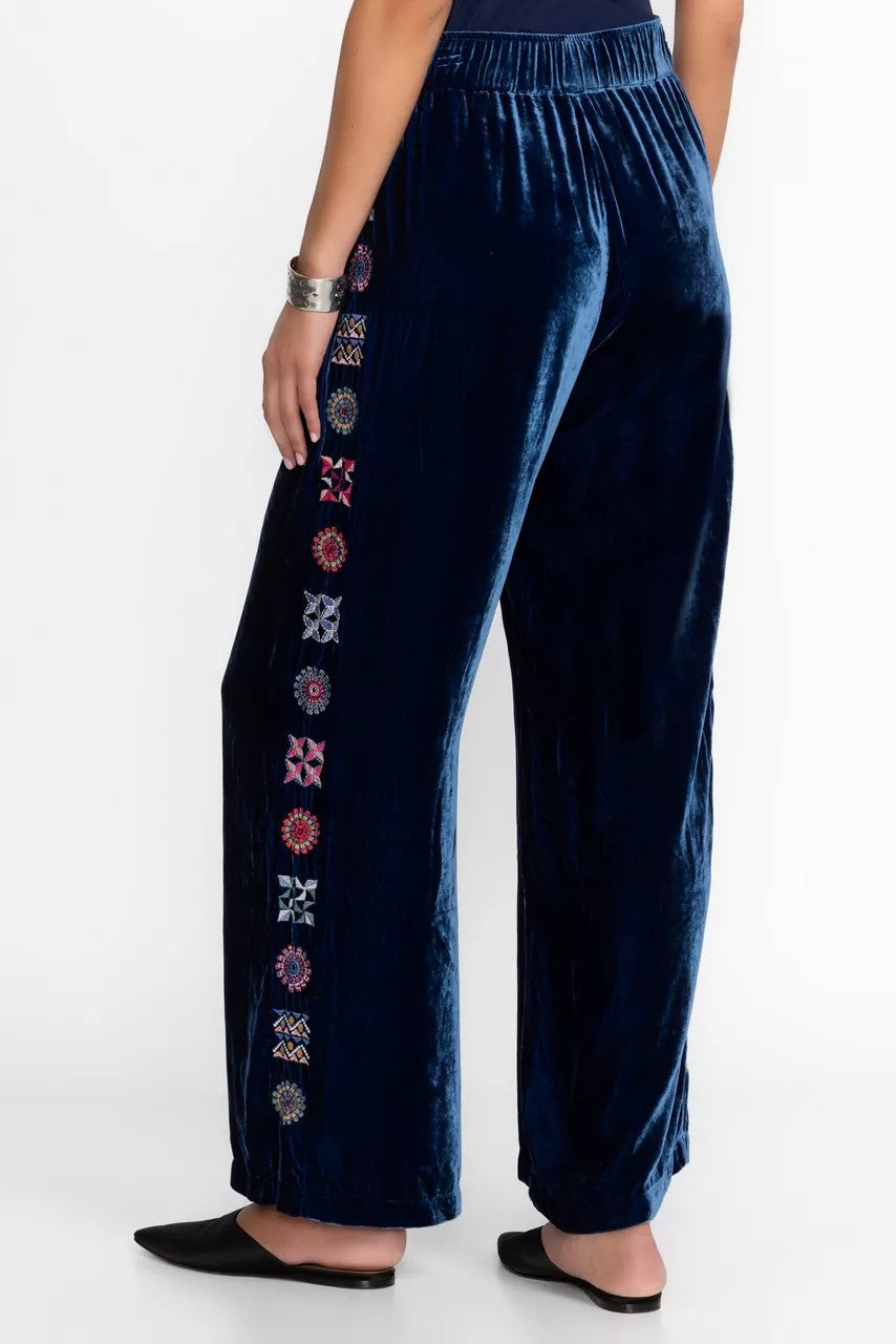 Johnny Was Women VELVET WIDE LEG PANT