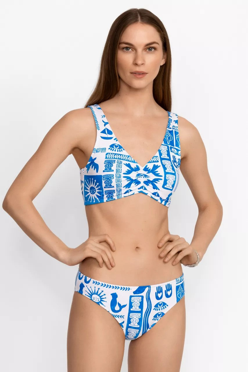 Johnny Was Women ACANTHA RUCHED BIKINI TOP